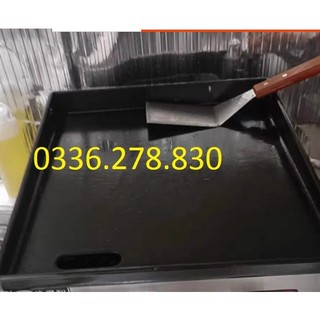 Bếp chiên mặt phẳng gas 720C, men chống dính teflon. Bảo hành 12 tháng