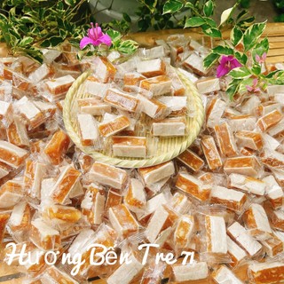 Kẹo khóm dừa non kẹp bánh phồng ít đường - Đặc sản Bến Tre - Kẹo ngon