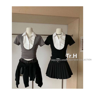 Áo Thun Cộc Cổ Sơmi QC L1