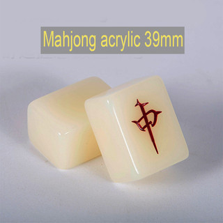 Mạt chược Acrylic trắng cao cấp size 39mm hộp nhựa