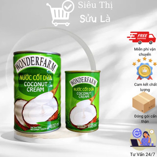 Nước Cốt Dừa Wonderfarm Coconut Cream Lon 400ml