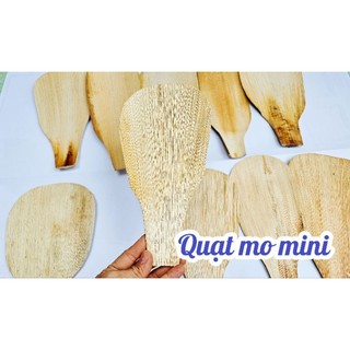Quạt mo trang trí loại trơn/ Quạt mo làm đồ dùng học tập/ Quạt mo mini
