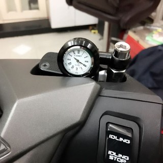 Đồng Hồ Chân Gương Xe Máy Mini Tiện Lợi Xem Được Giờ Chỉnh Giờ Được