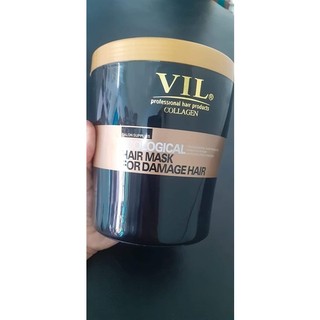 Kem ủ tóc vil 3d 1000ml hấp dầu, dầu xả tóc phục hồi tóc khô xơ, hư tổn