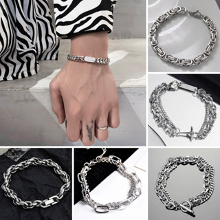 Vòng tay nam nữ lắc tay titan unisex không gỉ SAZ thời trang cá tính nhiều lựa chọn  - Vòng Tay Tổng Hợp