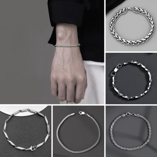 Vòng Tay Nam Nữ Lắc Tay Mạ Bạc Basic SAZ Store Đơn Giản Thời Trang Nhiều Mẫu Tùy Chọn - Vòng Tay Tổng Hợp