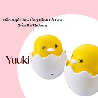Đèn Ngủ Cảm Ứng Hình Gà Con Siêu Dễ Thương