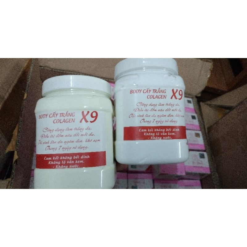 Kem body cấy trắng collage x9 hủ 1kg