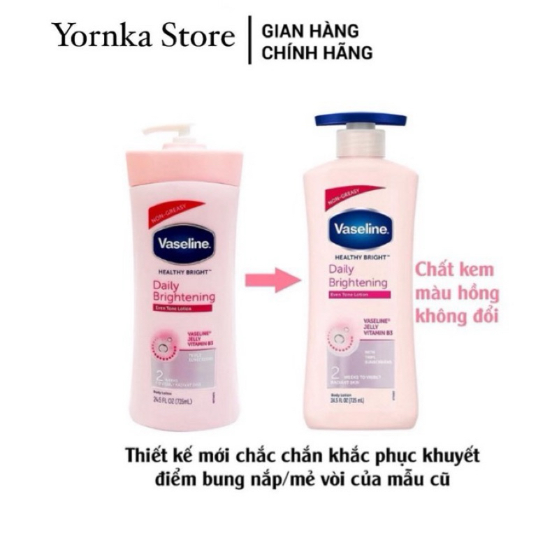 [CHÍNH HÃNG ] Dưỡng Da Vaseline Healthy Bright 725ml bản Mỹ