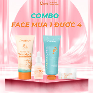  Peel Collagen 4K + Serum B5 HA + Kem Face Bakuchiol + Sữa Rửa Mặt Yến Mạ