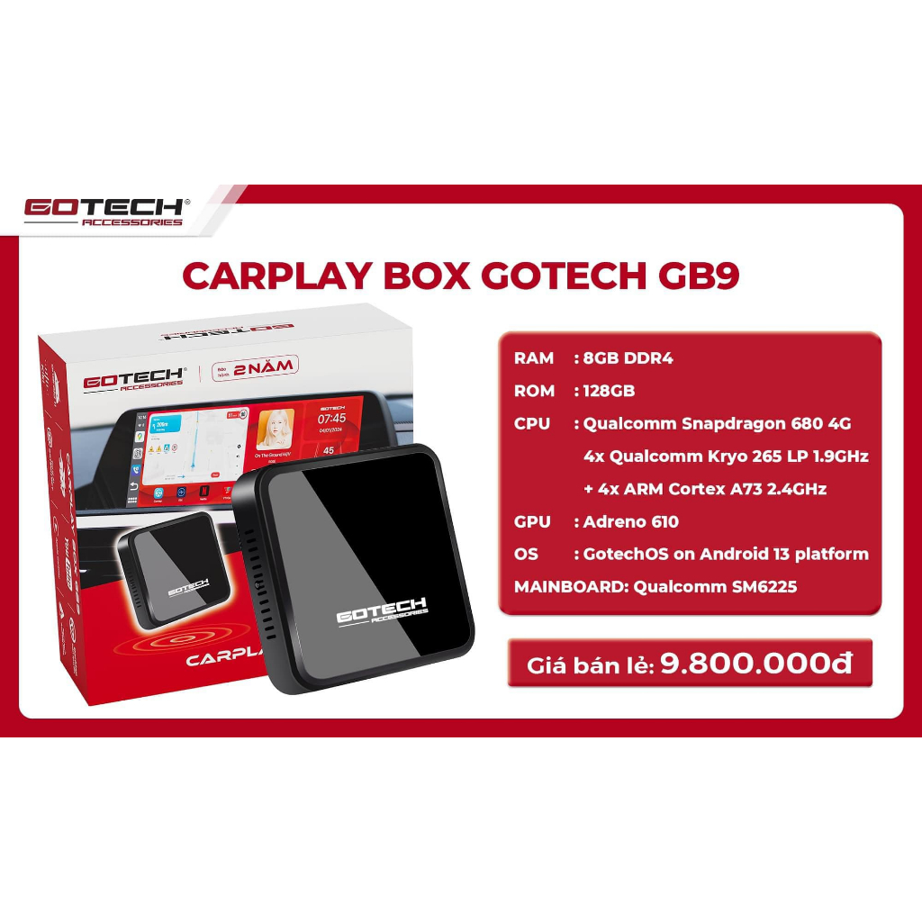 ANDROID BOX GOTECH CARPLAY BOX GB7