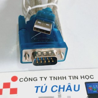 Cáp RS232 / USB ra Com DB9 (Chuẩn USB 2.0 ra Com 9 Kim Đực) / Cáp dài 80Cm (Bịt)