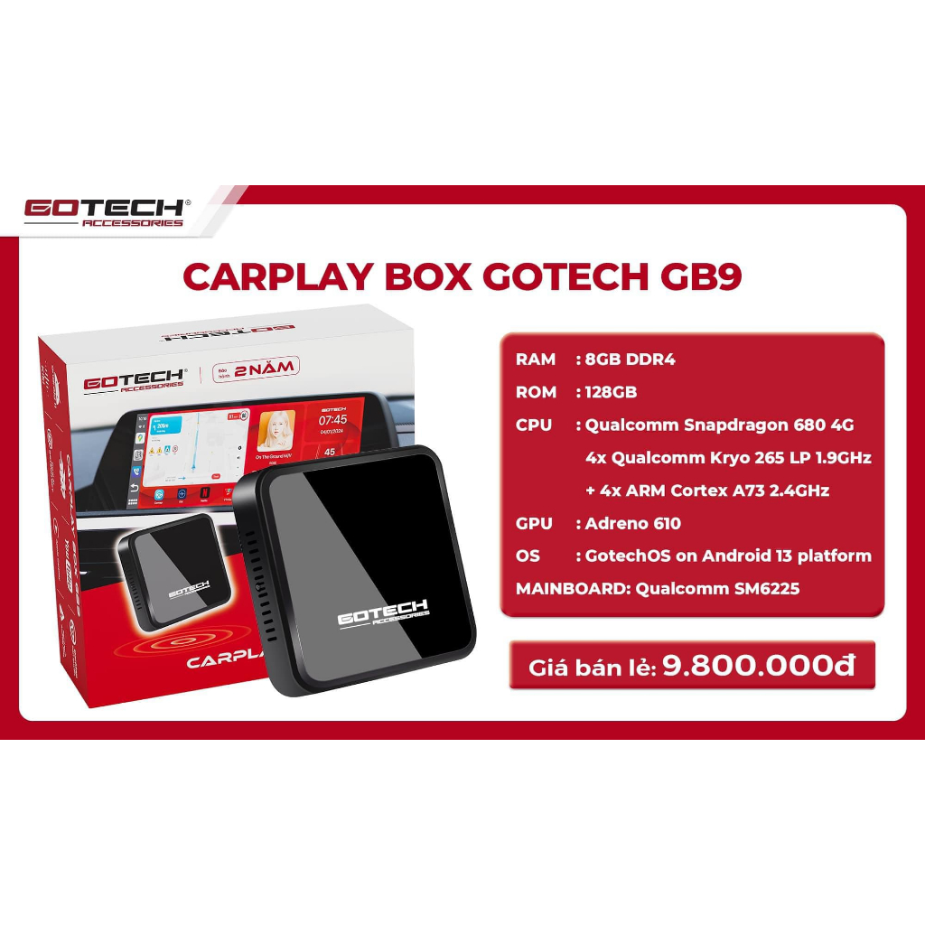 ANDROID BOX GOTECH CARPLAY BOX GB9