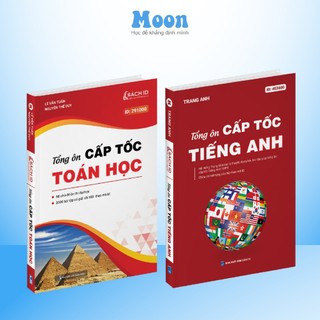 Combo Sách trọng tâm tiếng anh 2023 và Tổng ôn toán ôn luyện thi thpt quốc gia Moonbook