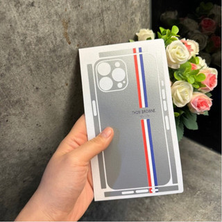 Miếng Dán Skin Da Thom Brao Dành cho Samsung và Iphone 5/5s đến 15promax Dán lưng giả da có viền