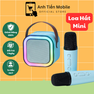 Loa bluetooth karaoke mini k12 , loa mic hát không dây , loa mini kèm mic không dây
