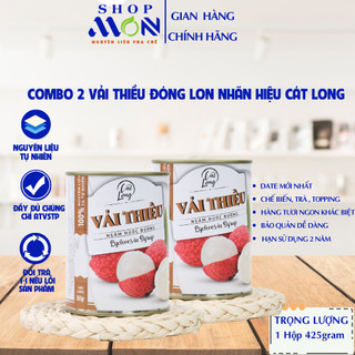 Combo 2 hộp vải thiều ngâm nước đường lon 565 gram