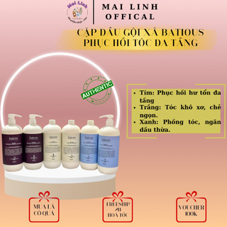 Cặp gội xả Batious phục hồi đa tầng cao cấp size 500ml & 960ml