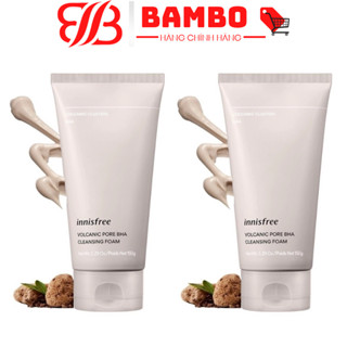 Sữa Rửa Mặt Tro Núi Lửa GIẢM Đầu Đen, Bã Nhờn Innisfree Jeju Volcanic Pore Cleansing Foam 150ml
