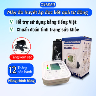  Máy Đo Huyết Áp & Nhịp Tim OSAKAN - Hỗ Trợ Nghe Tiếng Việt - Made in Japan - Nhật Bản