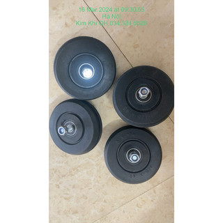 Bánh xe cao su 100 và 125 hàng cao su êm