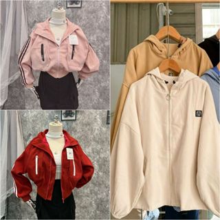 Áo Khoác nữ Chất da lộn vải 2 lớp dày dặn chất vải mịn form rộn rất thích hợp đi học đi chơi (có ảnh thật)