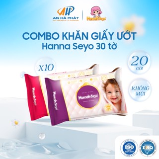 COMBO 20 Gói khăn giấy ướt cao cấp HANNAH-SEYO tiện lợi