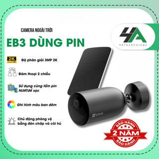 Camera wifi dùng pin mặt trời solar, màu ban đêm, đàm thoại 2 chiều Ezviz CB3 EB3 (chính hãng)