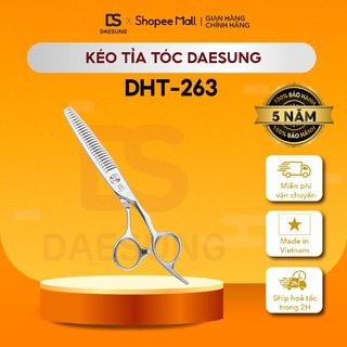 Kéo tỉa tóc Daesung DHT-263 lưỡi thẳng quai offset tỷ lệ rơi tóc 15%-20% thẳng size 6.0 inches - Bảo hành 5 năm
