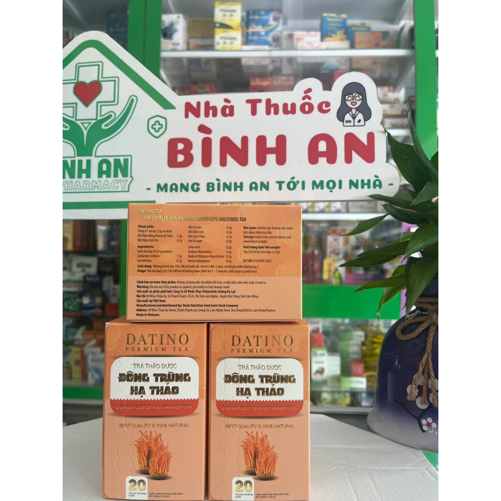 Trà Thảo Dược Đông Trùng Hạ Thảo Datino Premium Tea - NT Bình An