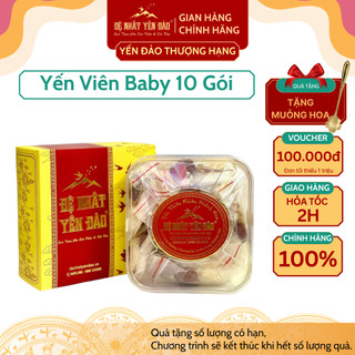 Yến viên baby 10 set - đệ nhất yến đảo - tăng cường đề kháng - bồi bổ sức khỏe bổ phổi