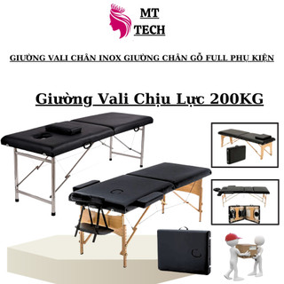 Giường Vali Chân Inox. giường Vali Chân Gỗ Chắc Chắn | Kiểu Dáng Đẹp Chỉnh Cao Thấp Giường Xếp Full Phụ Kiện