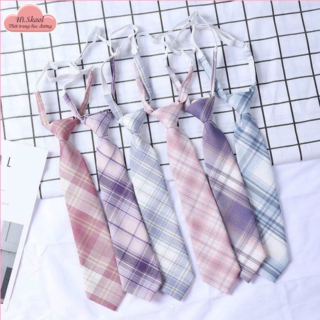 Cà Vạt nam nữ trơn và kẻ sọc cosplay đồng phục/ Cavat nhiều màu xinh xắn unisex JK Học Sinh Nhật Bản N00011