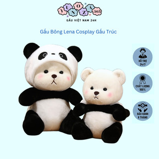 Thú nhồi bông lena gấu trúc dễ thương, gấu bông gấu trúc, lena cosplay mềm mịn đáng yêu siêu cute yunoza