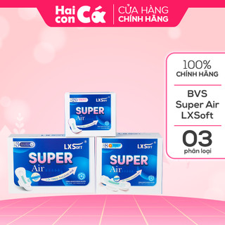 Băng vệ sinh Super Air LXSoft Hàn Quốc - Bề mặt bông - Siêu thấm hút - Thoáng khí
