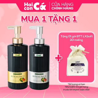 Dầu gội - xả thảo dược Bưởi hà thủ ô Susoft 500ml - Kích thích mọc tóc - Dưỡng tóc chắc khỏe