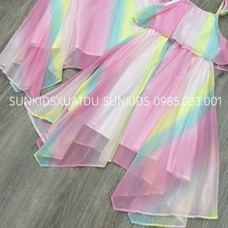 {HÀNG XUẤT XỊN } Váy maxi 2 dây công vồng (24VAY27)