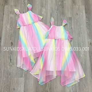 {HÀNG XUẤT XỊN } Váy maxi 2 dây công vồng (24VAY27)