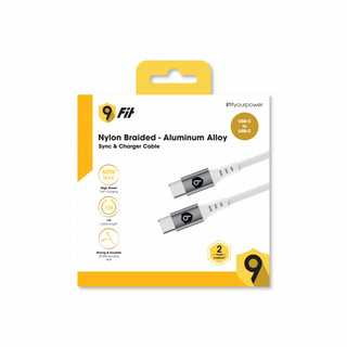 Cáp 9Fit USB-C to USB-C 1M - Chính hãng