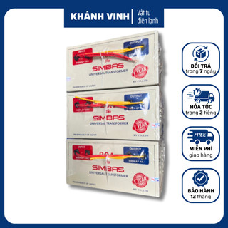 Biến áp 20A có dây SimBas từ 220v sang 100v-110v dùng cho tủ lạnh, máy lạnh điều hòa, nồi cơm điện nội địa