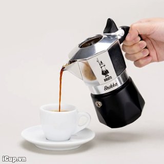 Ấm pha cà phê có van tăng áp Bialetti Brikka 2 cup phiên bản mới 2023