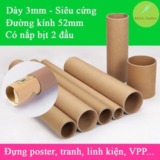 Ống tube giấy - ống lõi giấy siêu bền đựng poster, tranh ảnh, văn phòng phẩm...