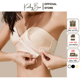 B93 [CAO CẤP] Áo Quây Không Dây Chống Tụt KATHY BRA Không Gọng Đệm Vừa Mặc Được Nhiều Kiểu