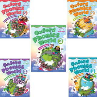 Bộ oxford phonics world 1,2,3,4,5