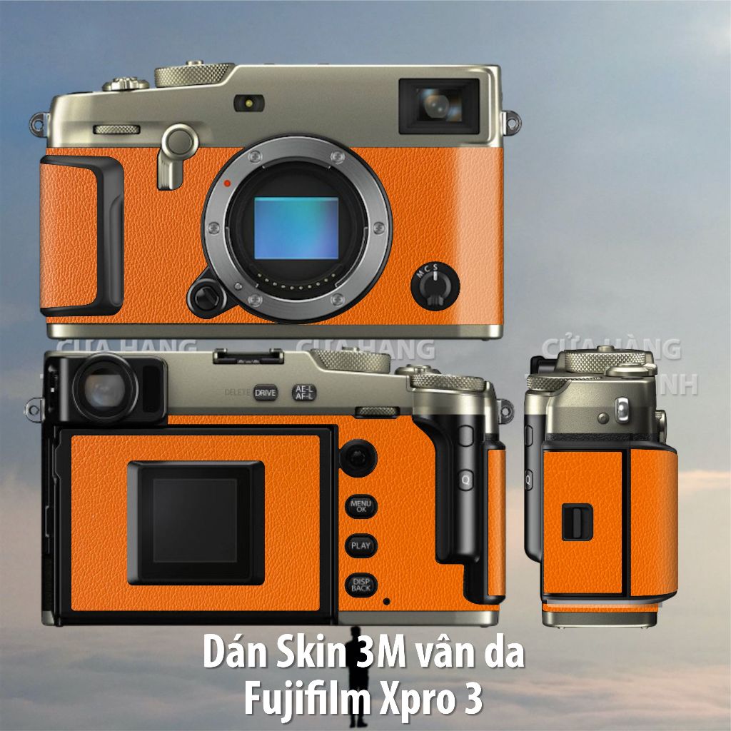 dán skin Fujifilm X Pro 3 (FUJIFILM X-Pro3) chất liệu vân da 3M USA cao cấp