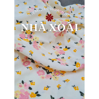Vải hoa thô dệt và vải Linen hoa 4LClover đủ loại