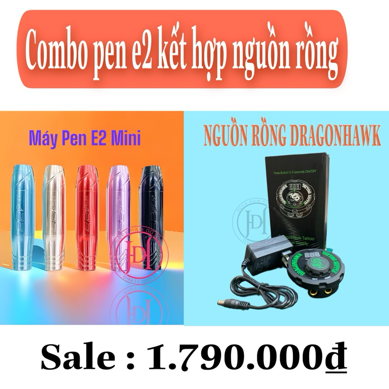 Combo máy pen e2 kết hợp nguồn rồng