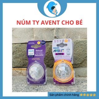 Núm Ti AVENT Natural cổ rộng đủ size cho bé Mẫu mới mẫu cũ