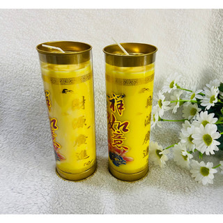 Đèn cầy 7 ngày không chân đỏ + vàng