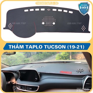 [Tucson đời 2019 đến 2021] Thảm taplo ô tô da cacbon,da vân gỗ,và tuyết nhung 3 lớp dày 1cm chống nắng cao cấp mới nhất